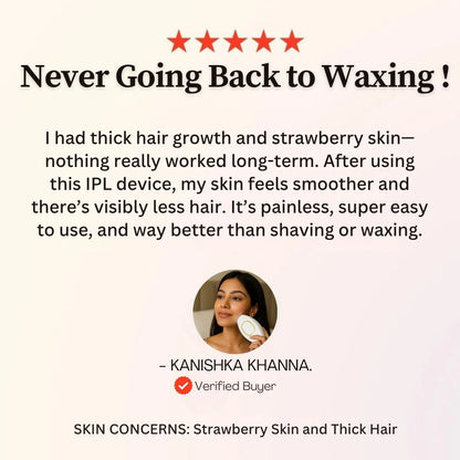 GlowSilk IPL Hair Removal Handset